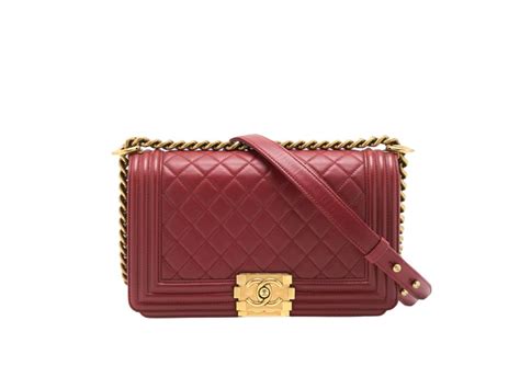 chanel boy bag burgundy|chanel mini flap bag lambskin.